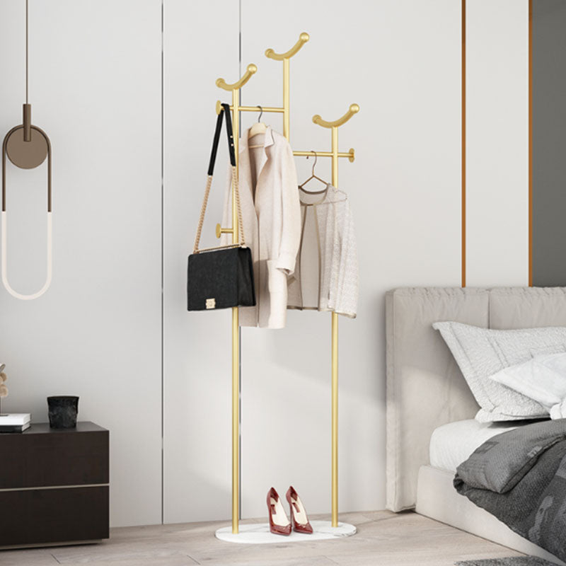 Gorgeous Metal Coat Rack Basket Storage Coat Rack with Coat Hooks