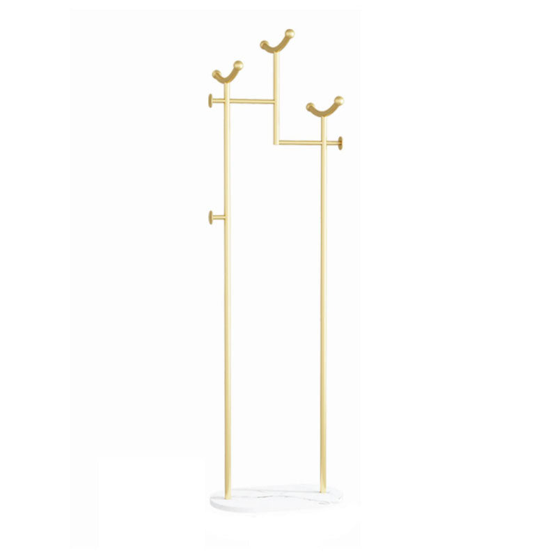 Gorgeous Metal Coat Rack Basket Storage Coat Rack with Coat Hooks