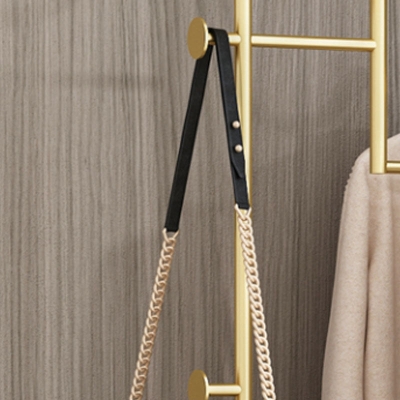 Gorgeous Metal Coat Rack Basket Storage Coat Rack with Coat Hooks