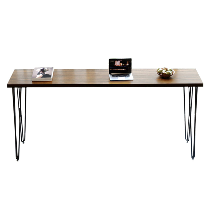 Solid Wood Pub Table Bar Height Industrial Rectangle Bar Table for Small Places