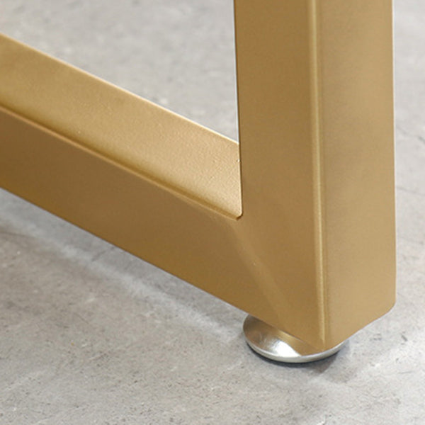 Glam Pub Table Solid Wood Bar Height Rectangle Bar Table for Breakroom