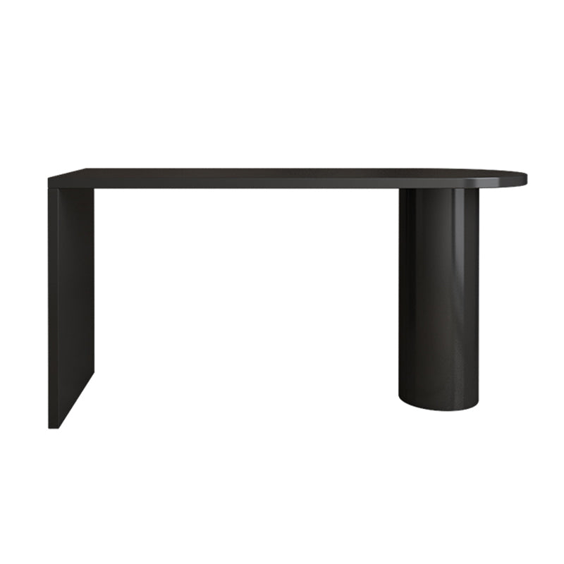 Contemporary Solid Wood Bar Dining Table Indoor Bar Table with Double Pedestal