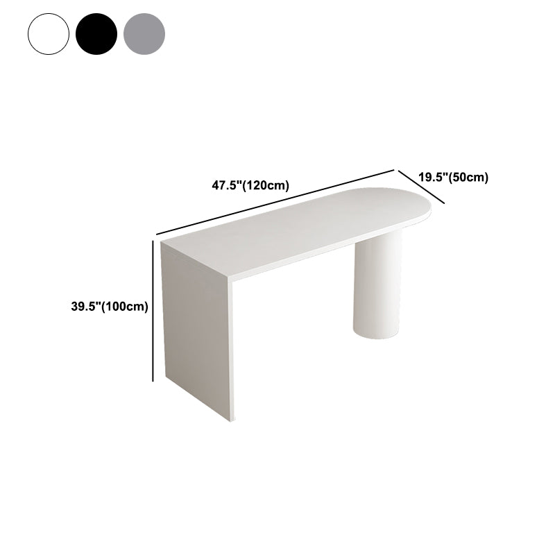Contemporary Solid Wood Bar Dining Table Indoor Bar Table with Double Pedestal