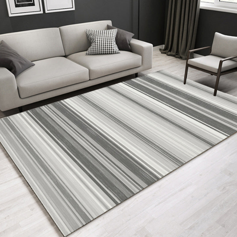 Color Gradient Rug Rectangle Shape Stain Resistant Rug for Home Decor