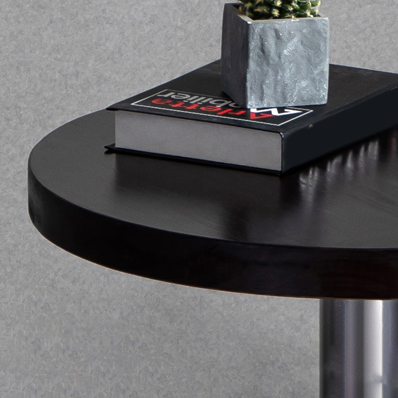 1/2/3 Pieces Industrial Pub Table Set Silver and Brown Bar Table and Stools