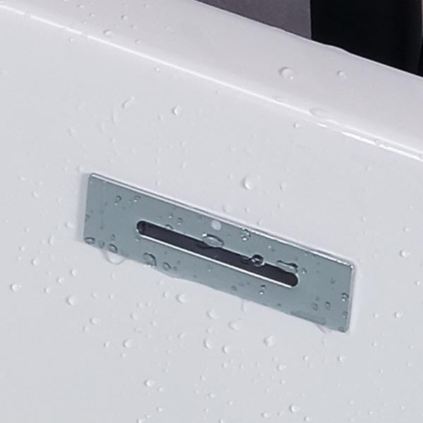 White Acrylic Alcove Bath Tub Rectangular 25" H Bathtub for Home (Without Faucet)