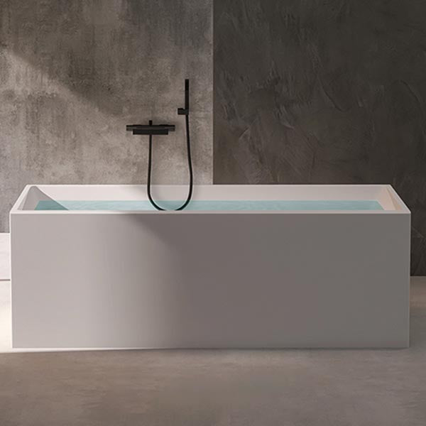 Modern Rectangular Bath Tub Acrylic Freestanding Bathtub for Home