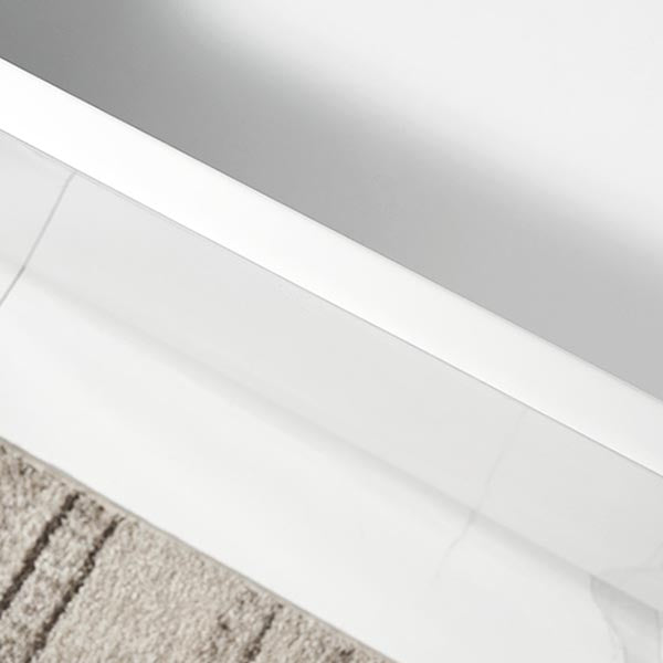 Modern Acrylic Home Bathtub Rectangular Freestanding Bath Tub in White