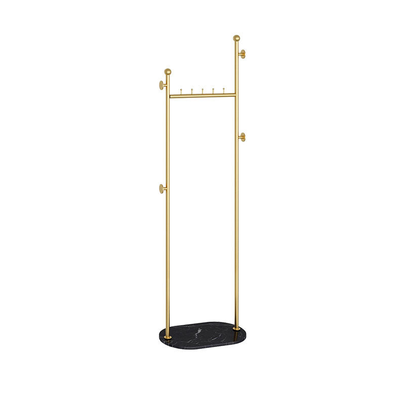 Modern Metal Hall Stand Hanging Rail Storage Shelving and Hooks Entryway Kit