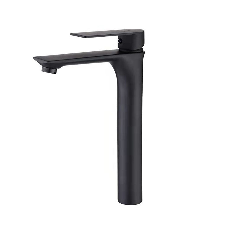 Modern Style Vessel Sink Faucet Lever Handle Copper Low Arc Vessel Faucet
