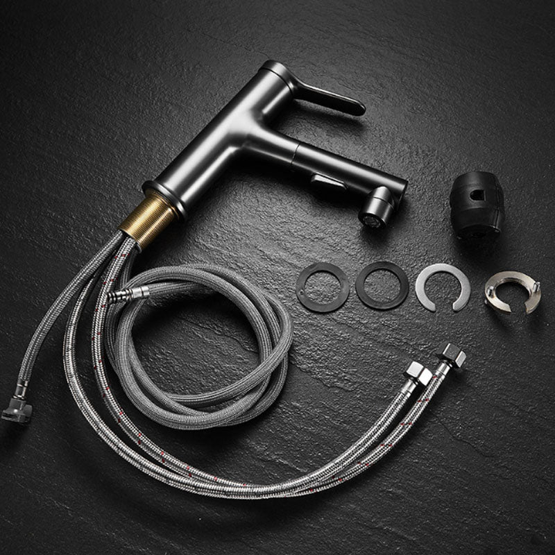 Modern Vessel Faucet Brass Single Handle Low Arc Vessel Faucet for Home