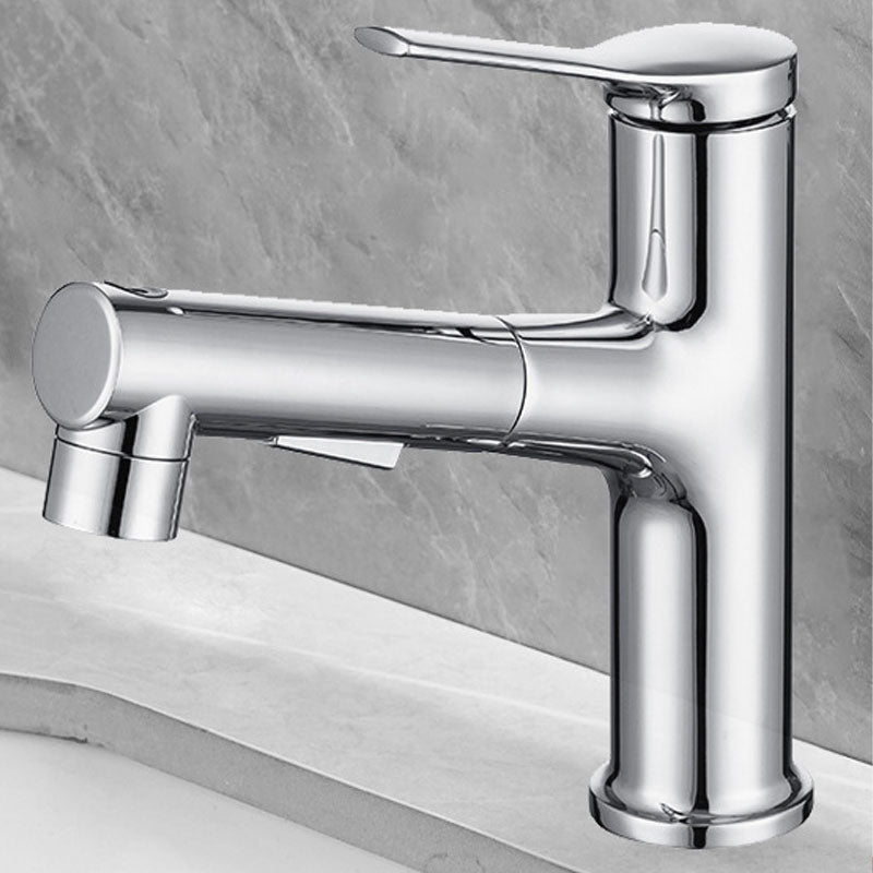 Modern Vessel Faucet Brass Single Handle Low Arc Vessel Faucet for Home