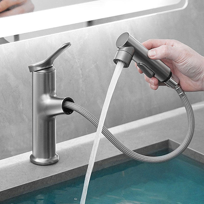 Modern Vessel Faucet Brass Single Handle Low Arc Vessel Faucet for Home