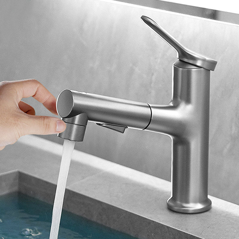 Modern Vessel Faucet Brass Single Handle Low Arc Vessel Faucet for Home
