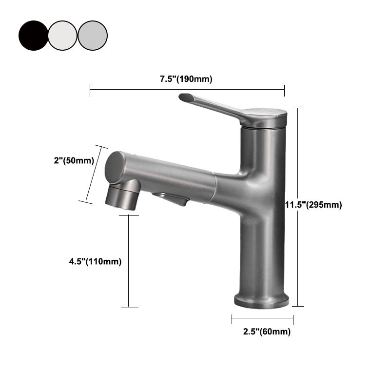 Modern Vessel Faucet Brass Single Handle Low Arc Vessel Faucet for Home
