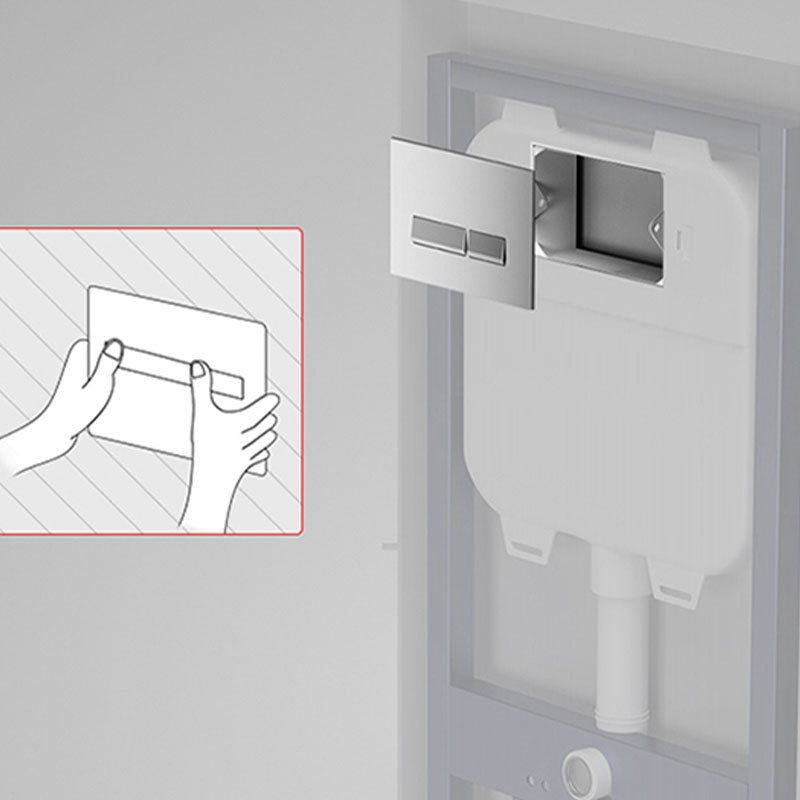 Wall Mount Flush Toilet One-Piece Toilet Contemporary Toilet Bowl