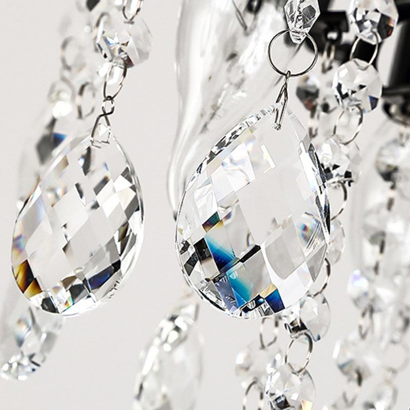 Modern Crystal Ceiling Light Household Flush Mount Light Fixture for Bedroom