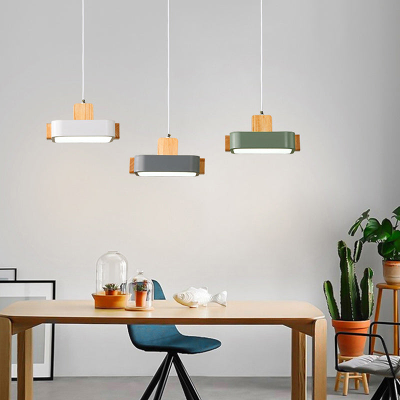 Nordic Brick Hanging Lamps Acrylic Hanging Pendant Lights for Bedroom