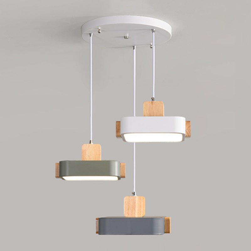 Nordic Brick Hanging Lamps Acrylic Hanging Pendant Lights for Bedroom