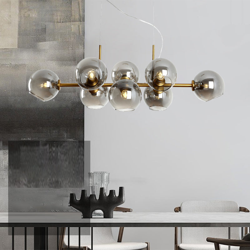Modern Unique Shape Hanging Ceiling Lights 8 Lights Hanging Light Fixtures for Dining Room