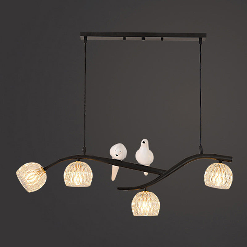 Modern Style Ball Shape Island Pendants 4-Lights Pendant Lights for Living Room