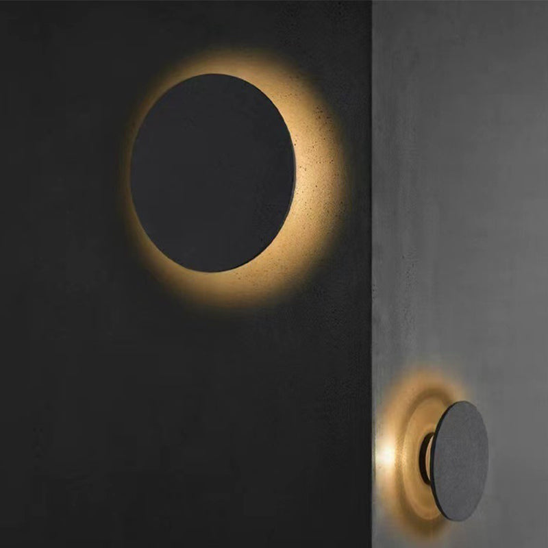 Modern Cement Wall Lamp 1-Light LED Wall Mount Lamp for Living Room