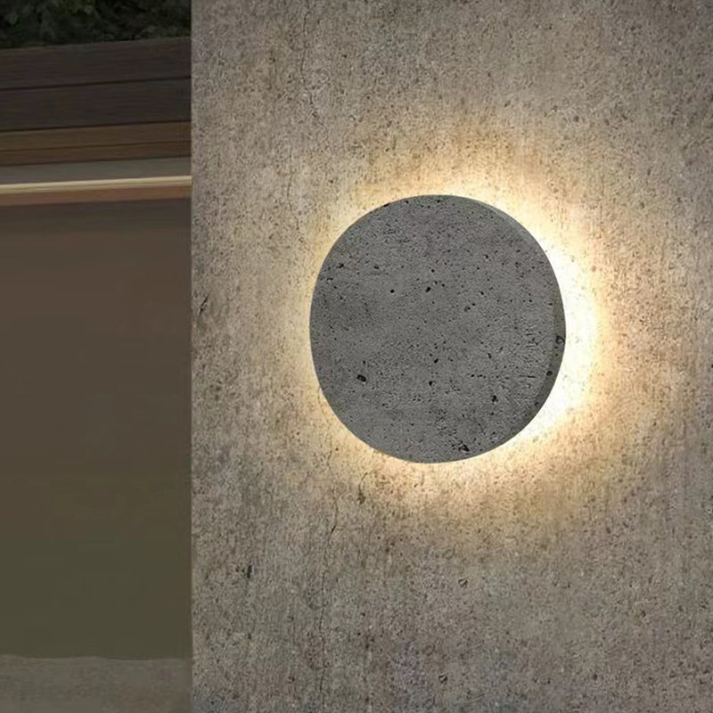 Modern Cement Wall Lamp 1-Light LED Wall Mount Lamp for Living Room