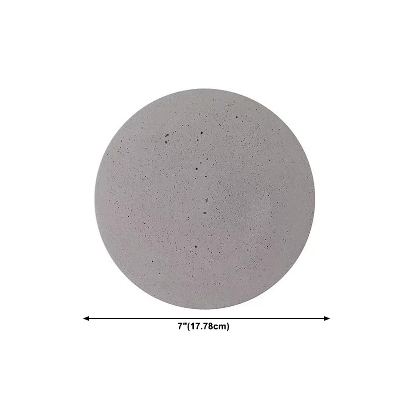 Modern Cement Wall Lamp 1-Light LED Wall Mount Lamp for Living Room