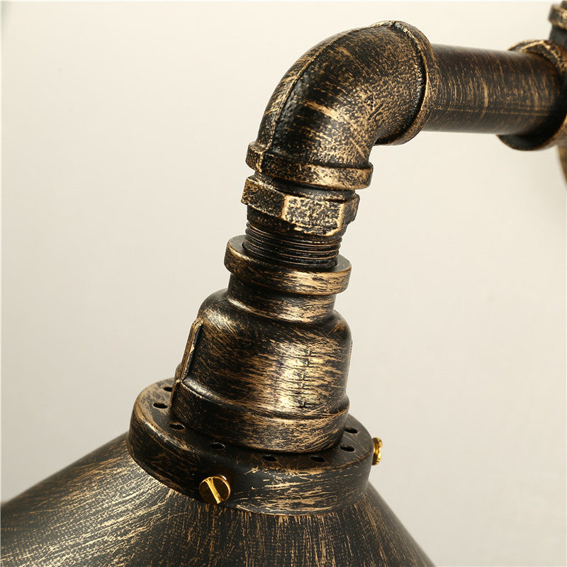 Industrial Style Cone Shape Wall Lamp Metal 1 Sconce Light in Bronze Wall Sconce