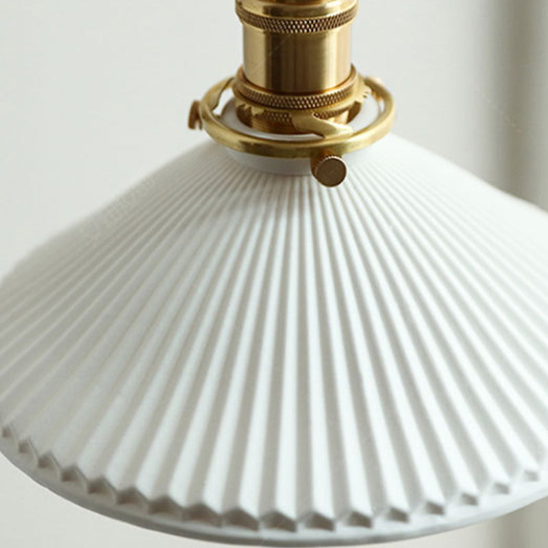Adjustable Modern Cone Wall Sconces Ceramic 1-Light Wall Lamp