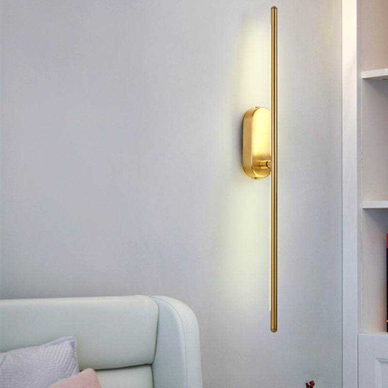 Modern Linear Wall Sconce Light Metal 1-Light Wall Sconce Lighting