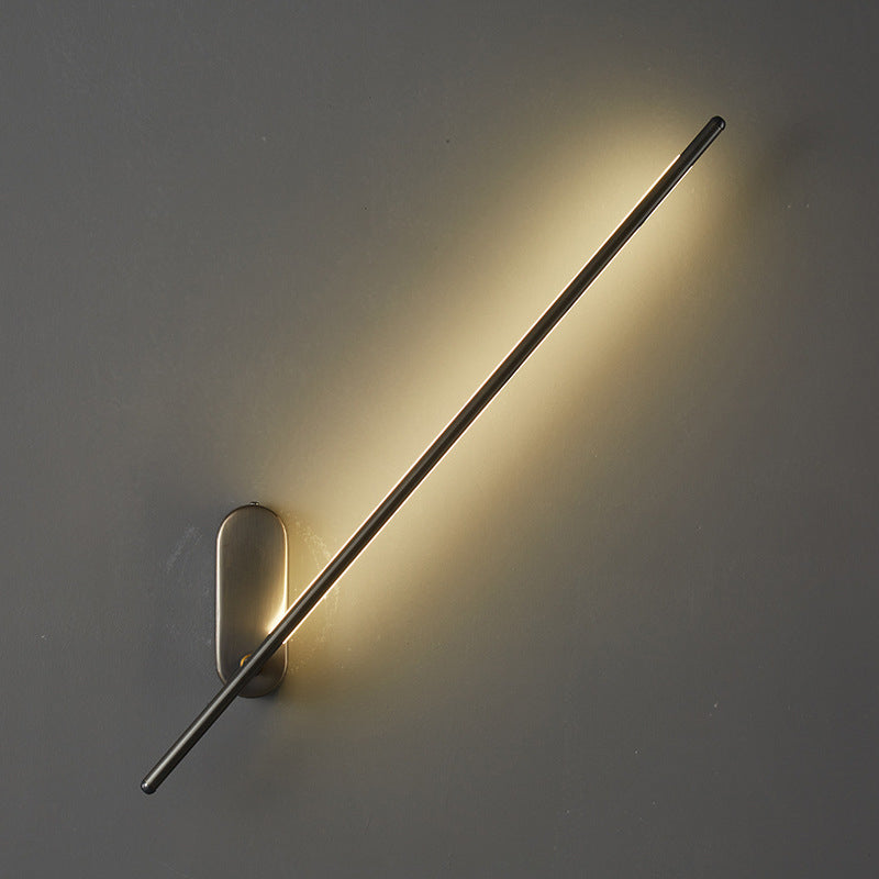 Modern Linear Wall Sconce Light Metal 1-Light Wall Sconce Lighting