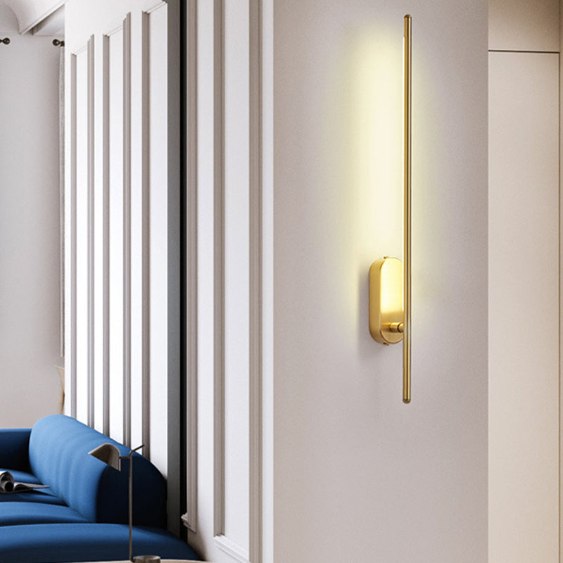 Modern Linear Wall Sconce Light Metal 1-Light Wall Sconce Lighting