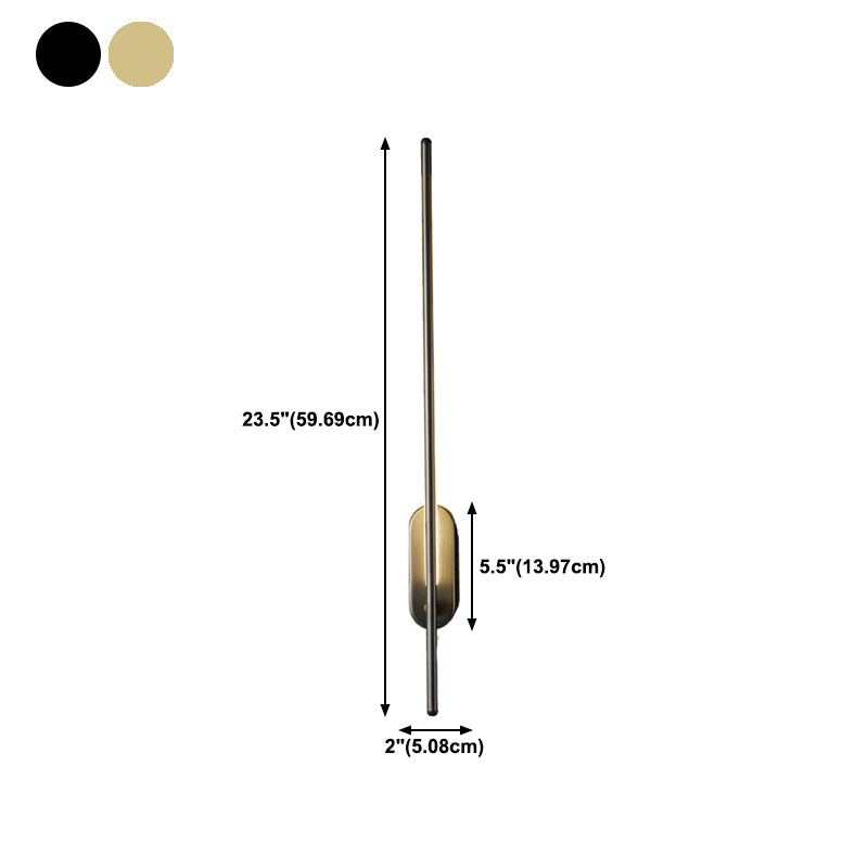 Modern Linear Wall Sconce Light Metal 1-Light Wall Sconce Lighting