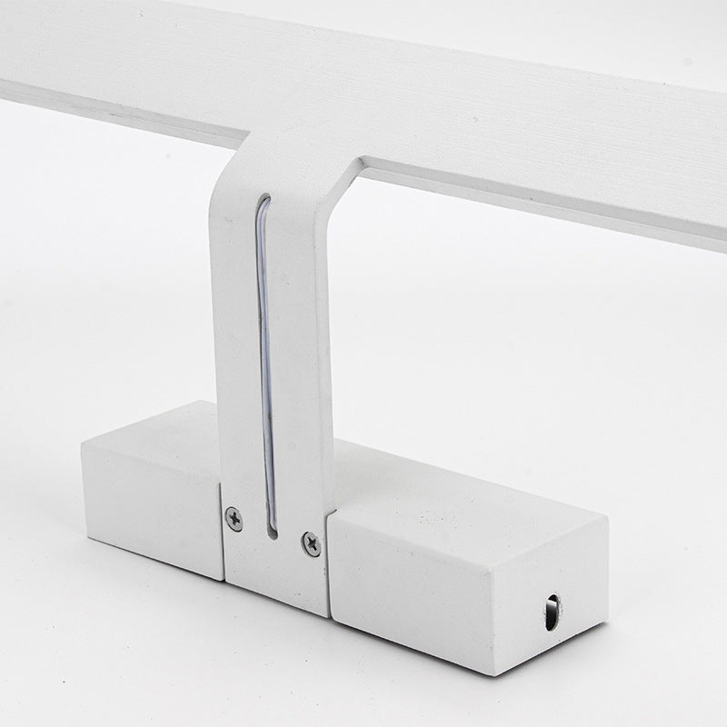 Matte Silver Single Modern Bathroom Vanity Light LED Bath Bar