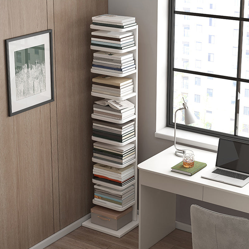 Modern Geometric Book Shelf with Rectangular Shelves Wood Bookcase