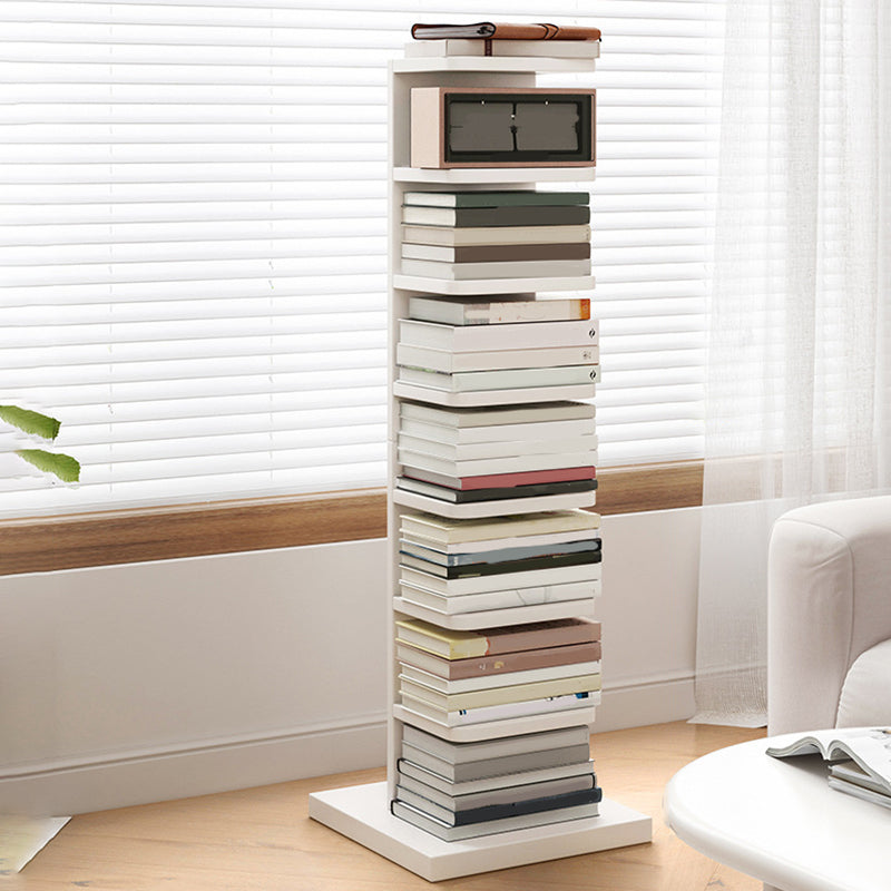Modern Geometric Book Shelf with Rectangular Shelves Wood Bookcase