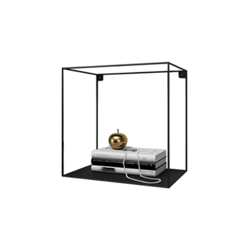 Glam Open Shelf Bookcase Floating Metal Book Shelf for Living Room
