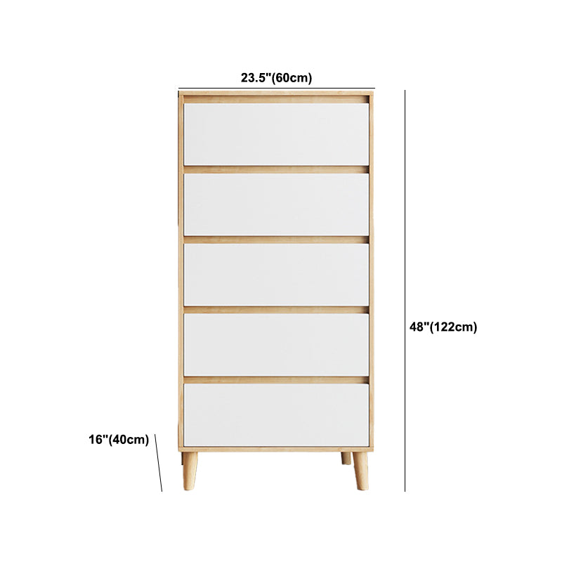 Contemporary Bedroom Chest 16" Wide Storage Chest with Drawers