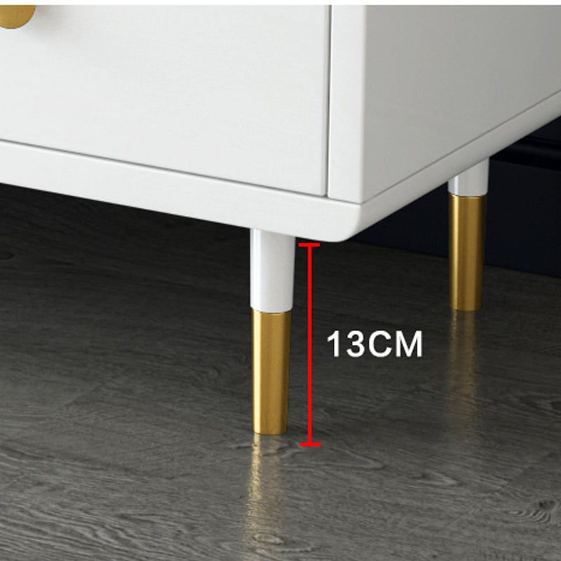 16" W Wood Double Dresser Modern Storage Chest with Drawers for Bedroom