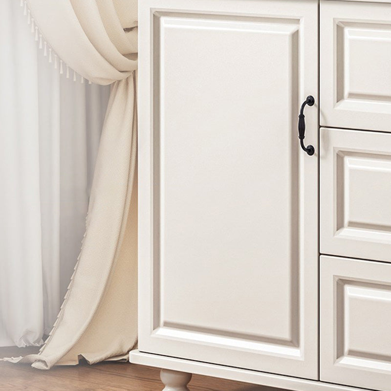 Mid-Century Modern Accent Cabinet Square Storage Cabinet with Drawer