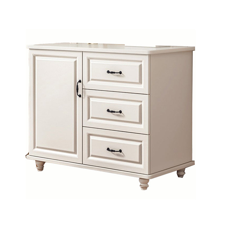 Mid-Century Modern Accent Cabinet Square Storage Cabinet with Drawer