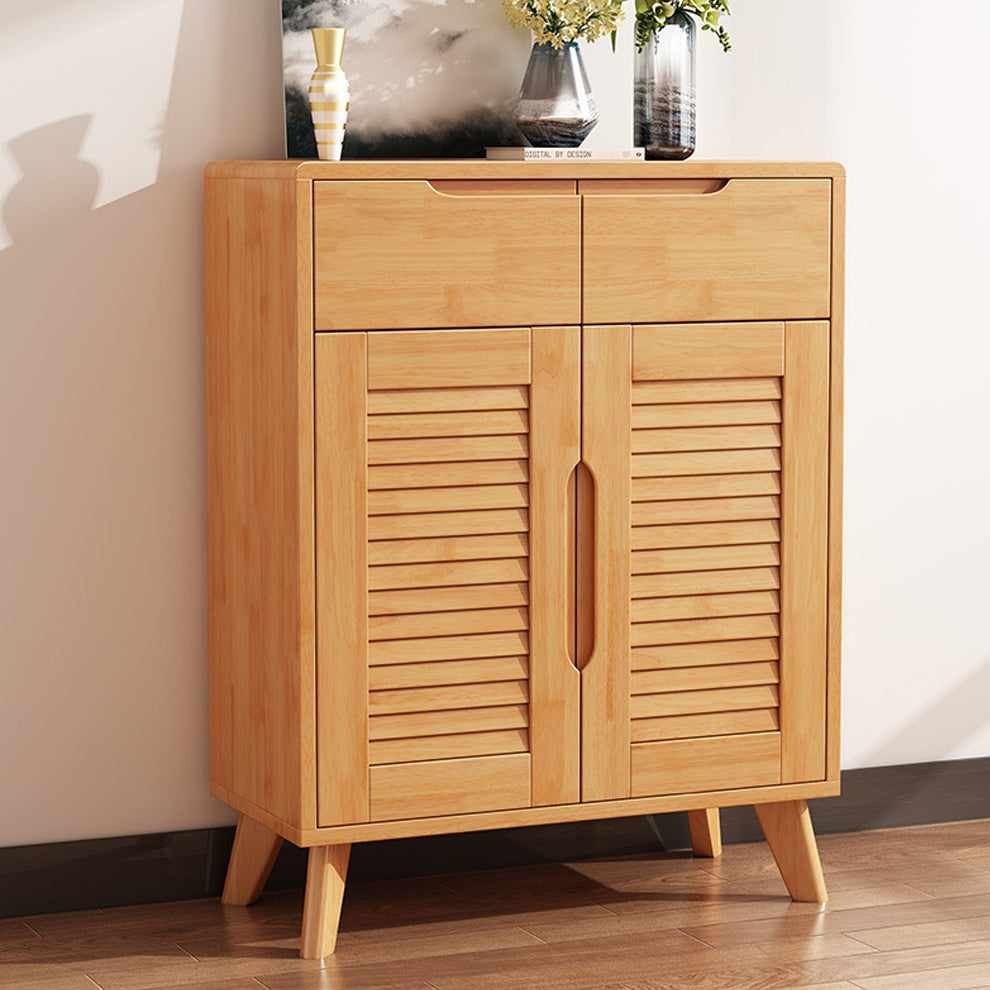 Modern & Contemporary Accent Cabinet Solid Wood Cabinet with Shelves