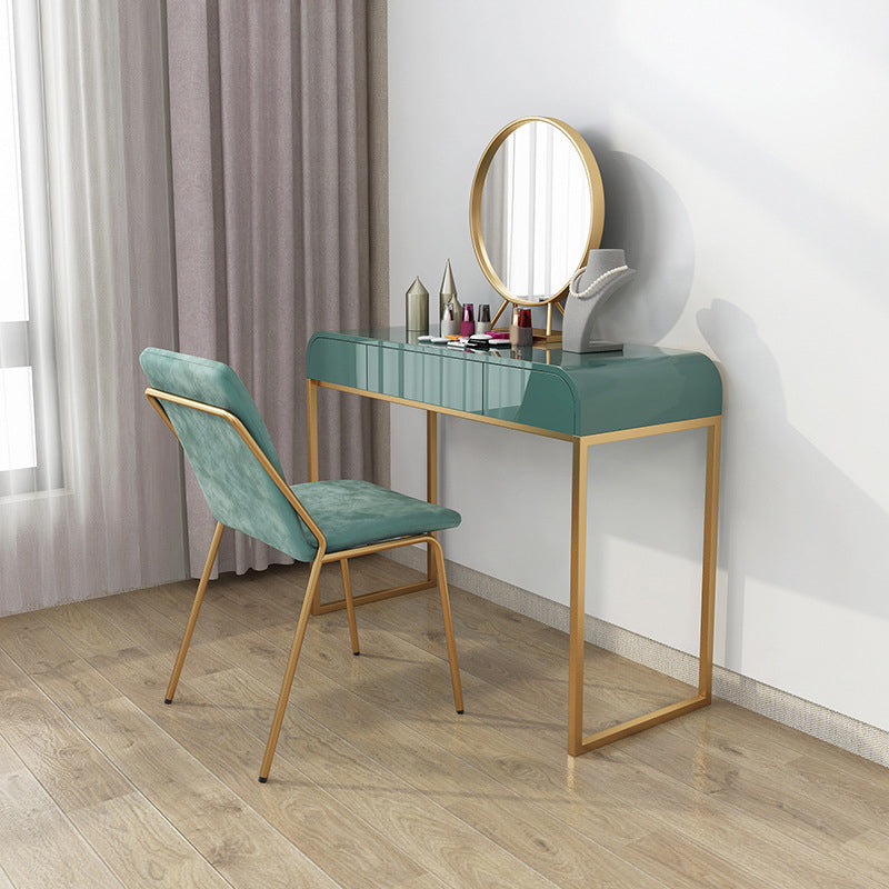 15.74" Wide  Makeup Counter Lacquer Glam Vanity Tables with 3 Storage Drawers