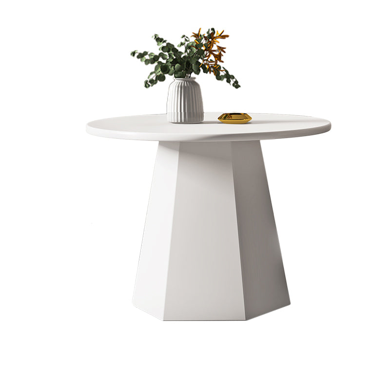 Round Metal Coffee Table Set Pedestal Simple Cocktail Table for Living Room