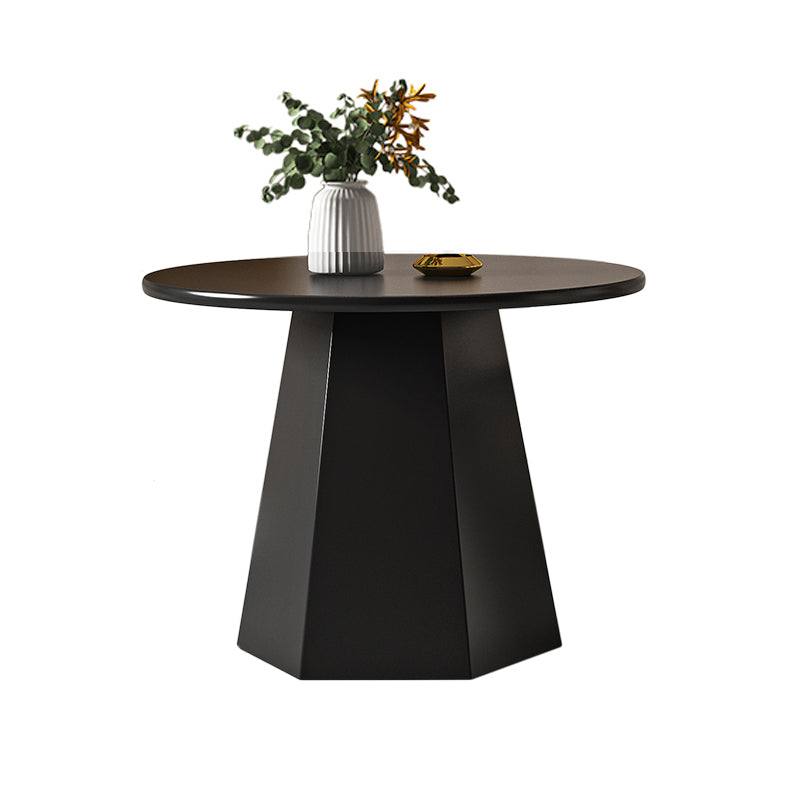 Round Metal Coffee Table Set Pedestal Simple Cocktail Table for Living Room