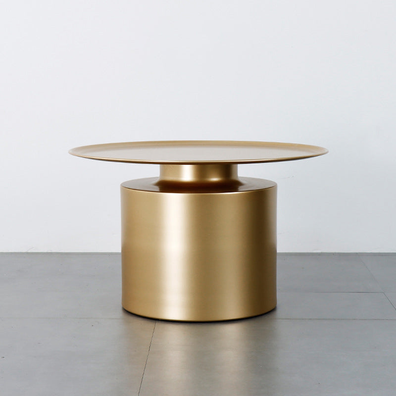 Tray Top Metal Coffee Table Mid-Century Modern Pedestal Cocktail Table