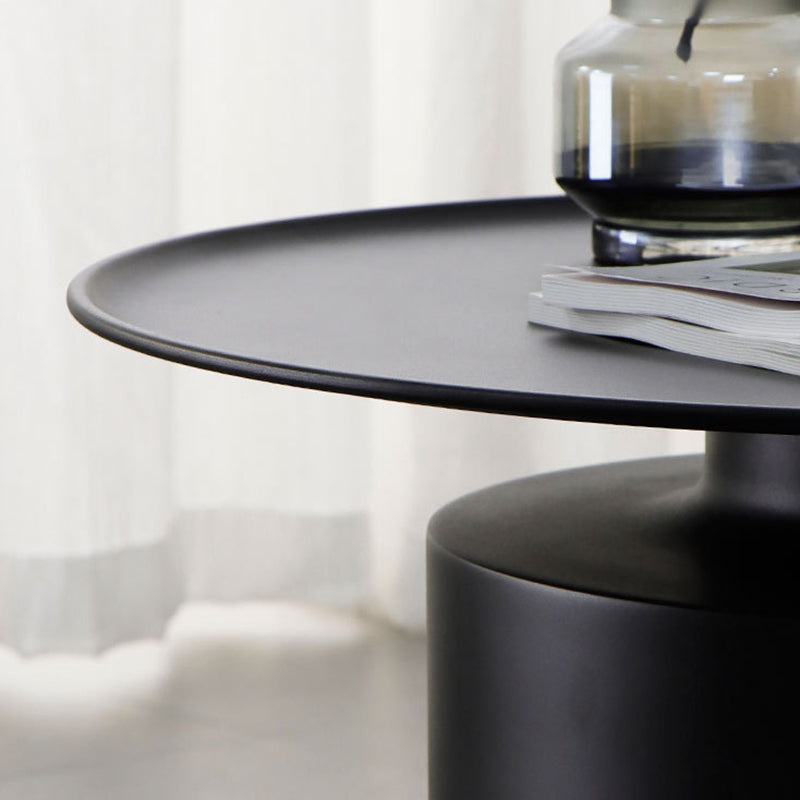 Tray Top Metal Coffee Table Mid-Century Modern Pedestal Cocktail Table