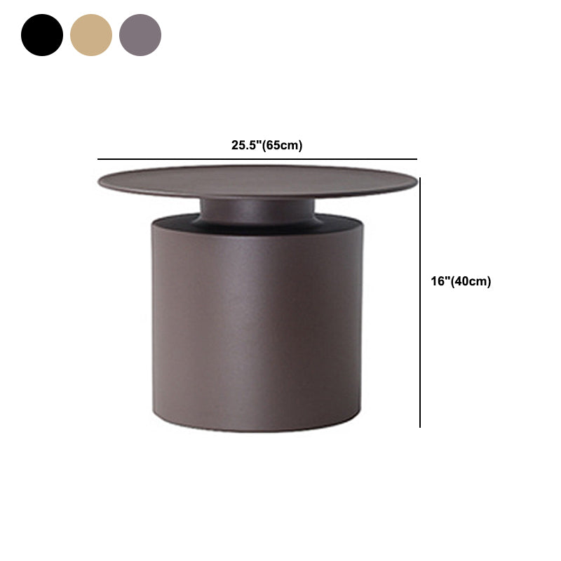 Tray Top Metal Coffee Table Mid-Century Modern Pedestal Cocktail Table