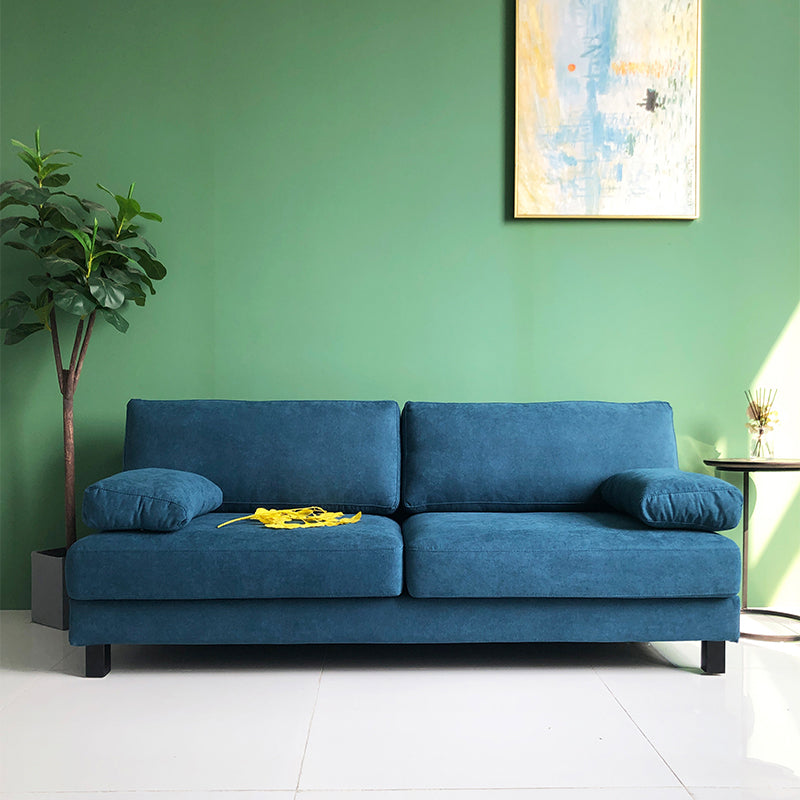 28.3" H Contemporary Linen Pillow Top Arm Loveseat for Apartment